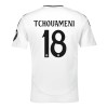 Maglia ufficiale Real Madrid Tchouameni 18 Casa 2024-25 per Bambino
